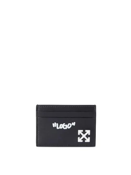 JITNEY QUOTE CARD CASE OFF-WHITE | OMND09FC99LEA00110011001 BLACK